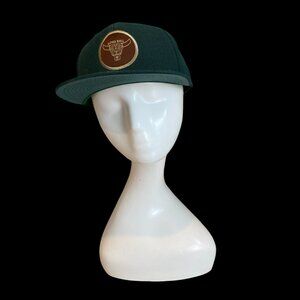 Alpha Bull Green Cap Adjustable Snap Back The Classics Yupoong